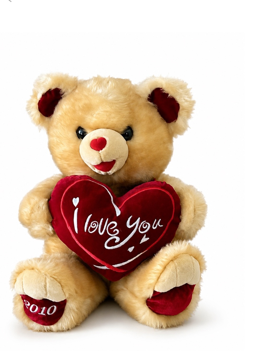 Vintage Dan Dee I Love You Plush Teddy Bear Collectors‎ Choice Brown